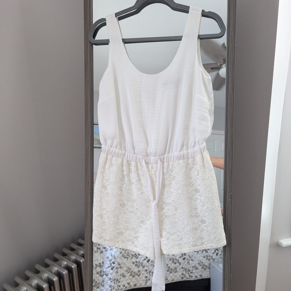 White Lace Romper